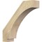 Ekena Millwork 6"W x 24"D x 24"H Imperial Rough Sawn Knee Brace, Douglas Fir BRC06X24X24IMP00RDF - alternate 1